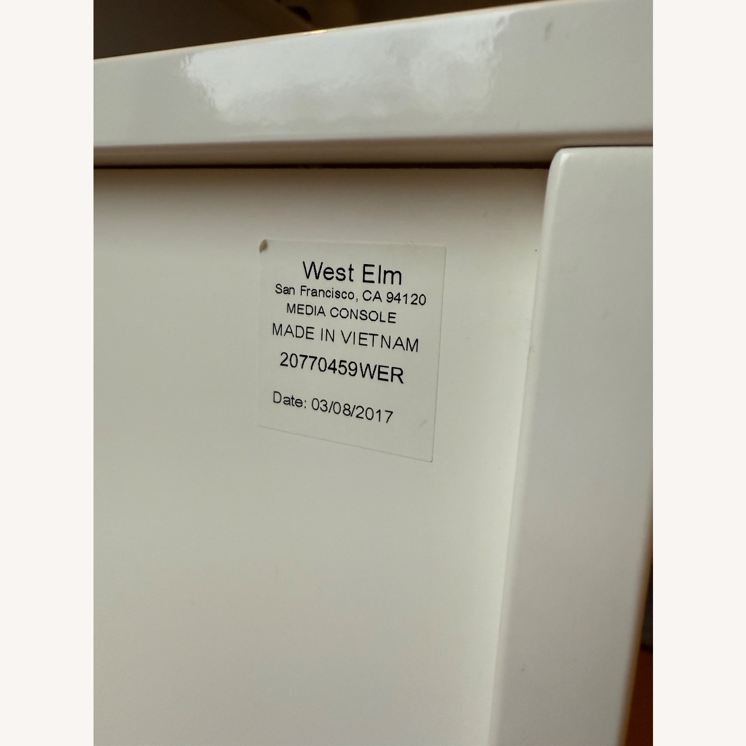 West Elm White Reclaimed Wood Media Console - image-17