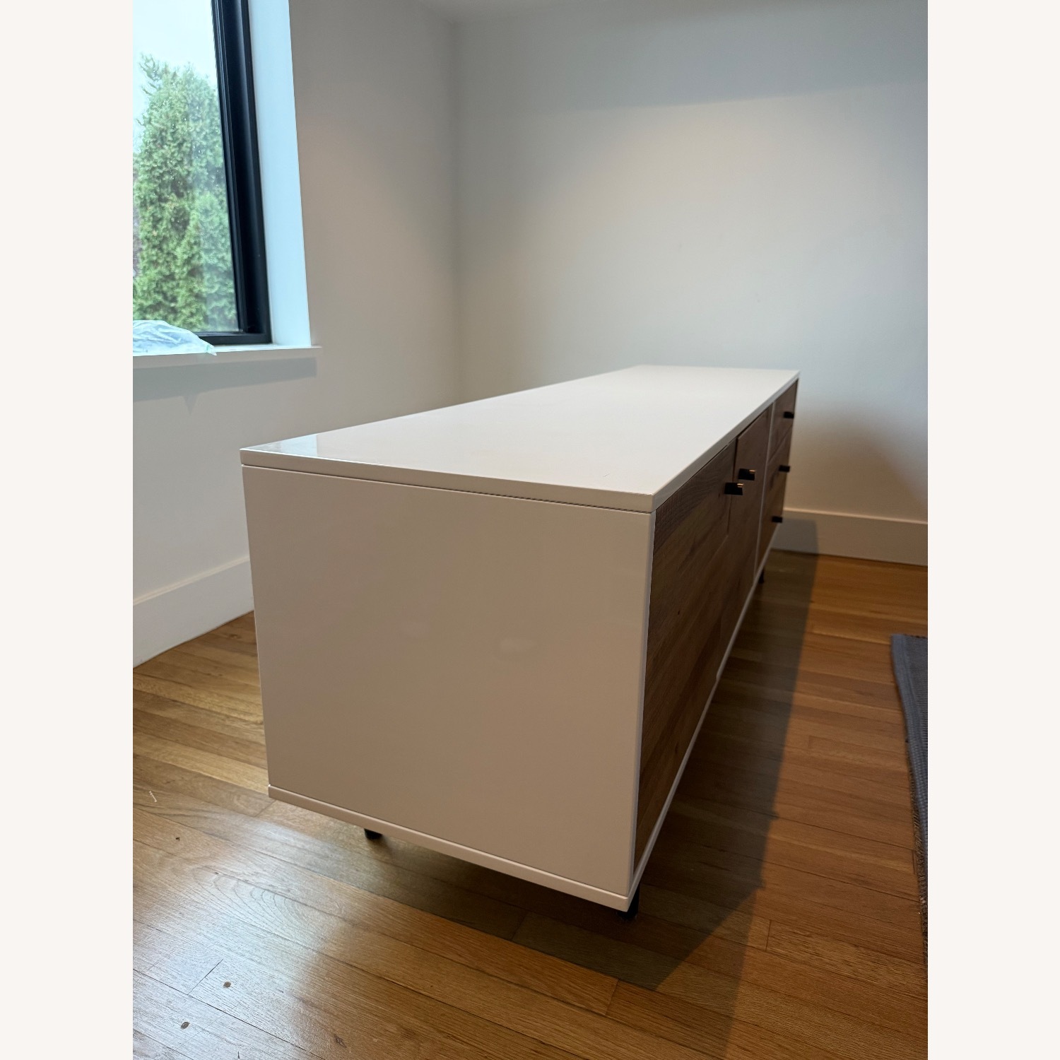 West Elm White Reclaimed Wood Media Console - image-2