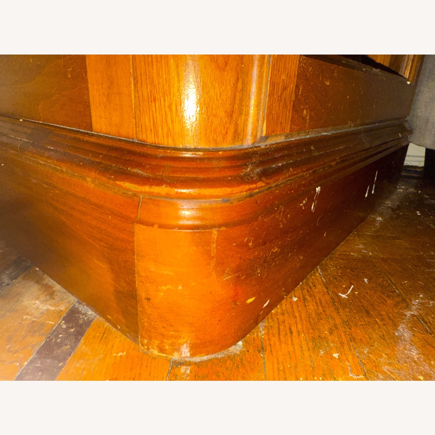 Vintage/Antique Dark Brown Wood Armoire - image-4