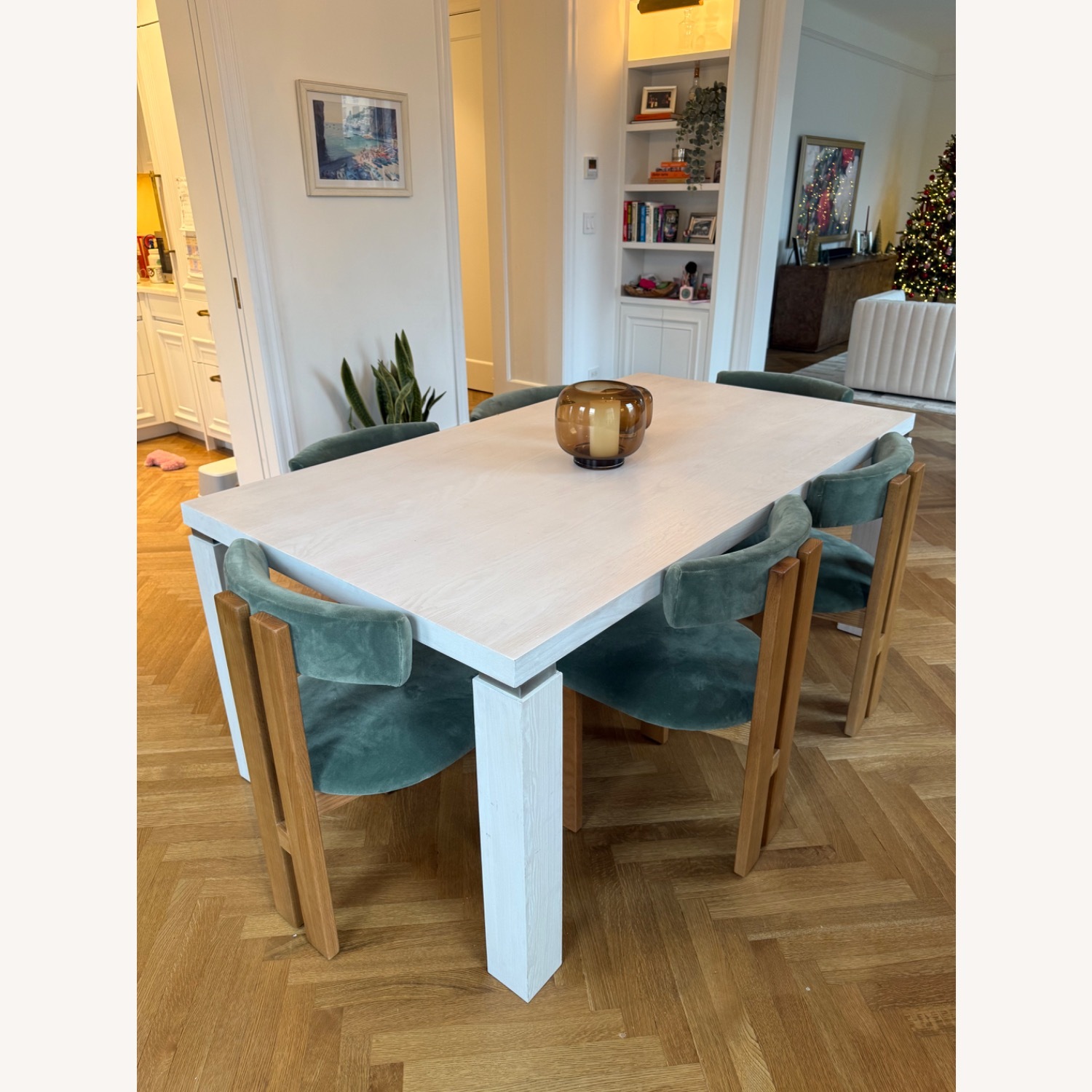 CB2 Light Wood Dining Table 72” - image-1