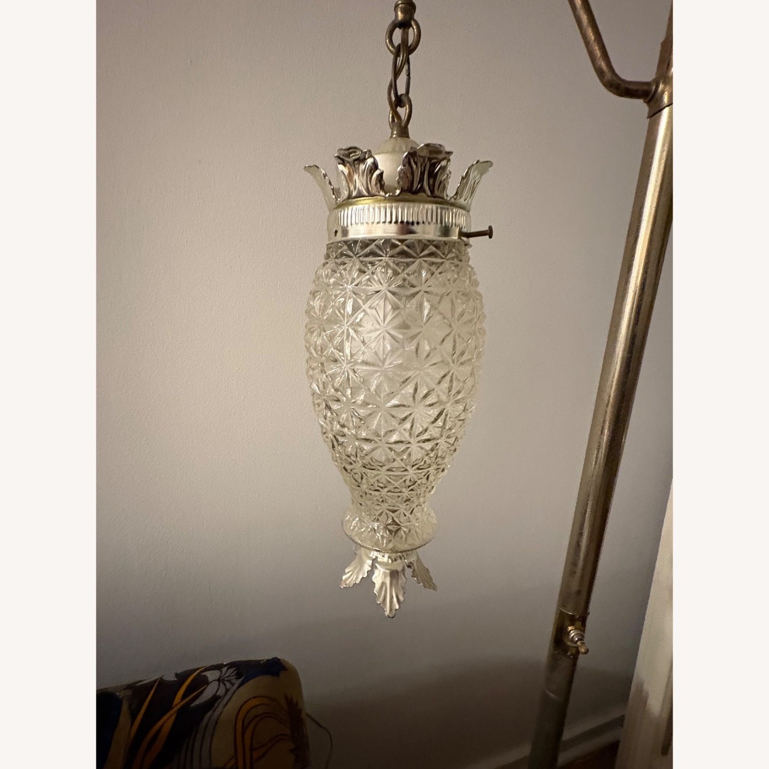 Mid-Century Brass Pineapple Floor Lamp - image-5