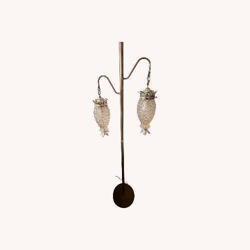 Used Mid-Century Brass Pineapple Floor Lamp for sale on AptDeco