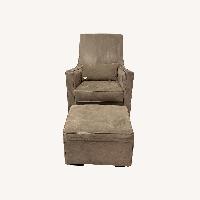 Monte Design Luca Dark Gray Glider & Ottoman