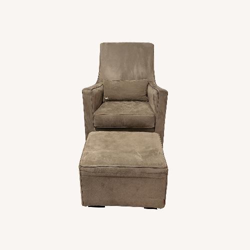 Used Monte Design Luca Dark Gray Glider & Ottoman for sale on AptDeco