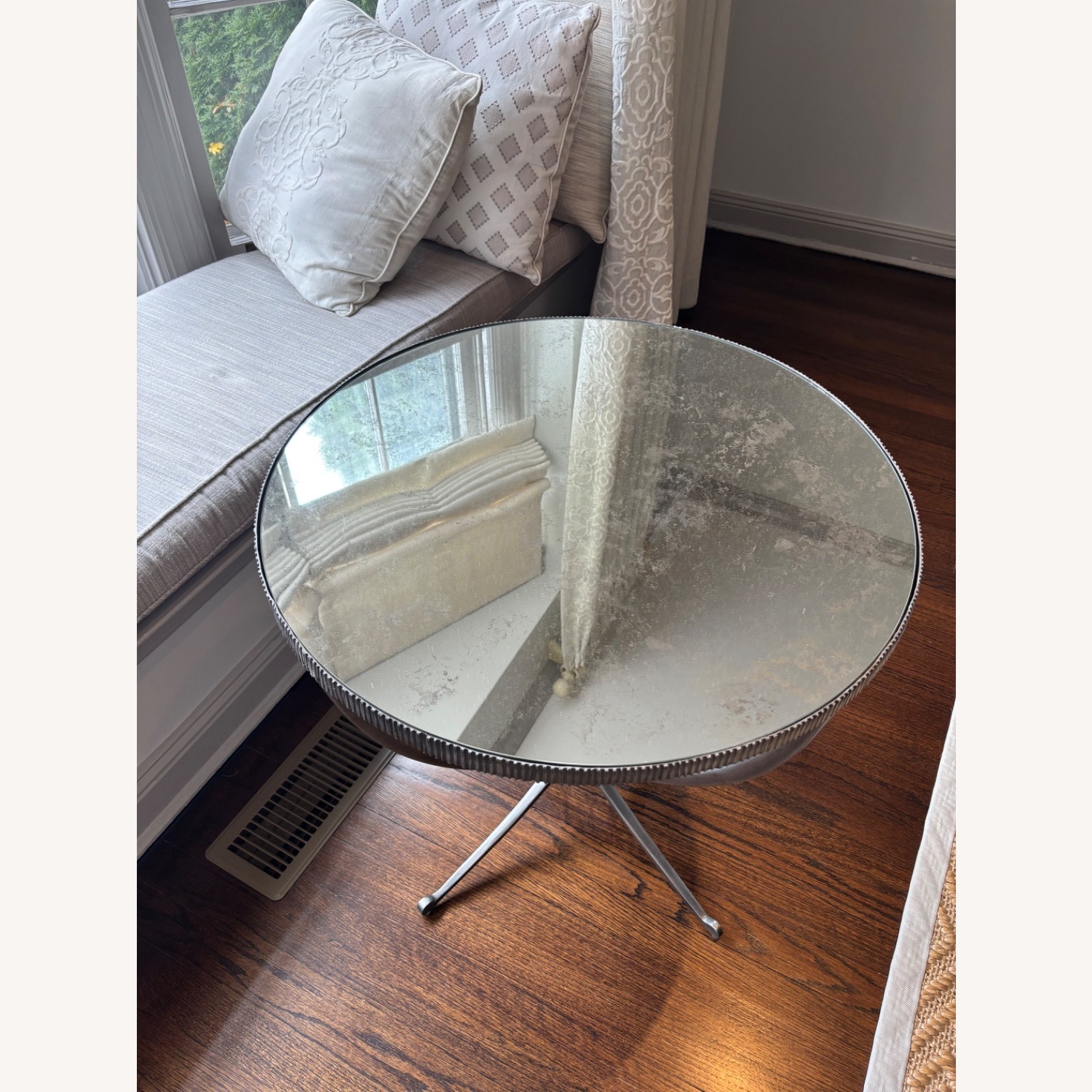 Bernhardt Furniture Silver Metal Side Table - image-2
