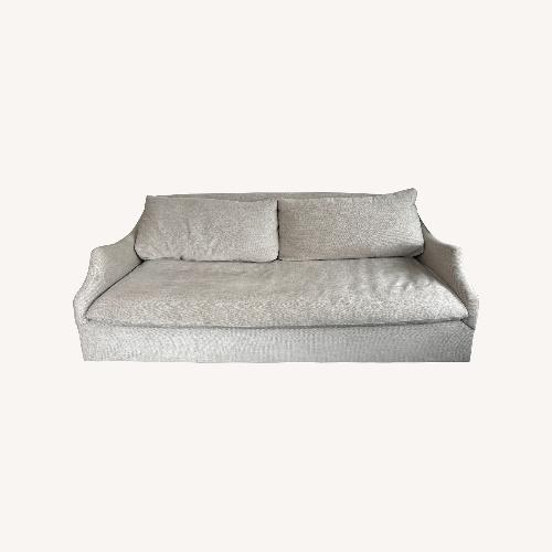 Used Arhaus Light Gray Linen 2 Seater Sofa for sale on AptDeco