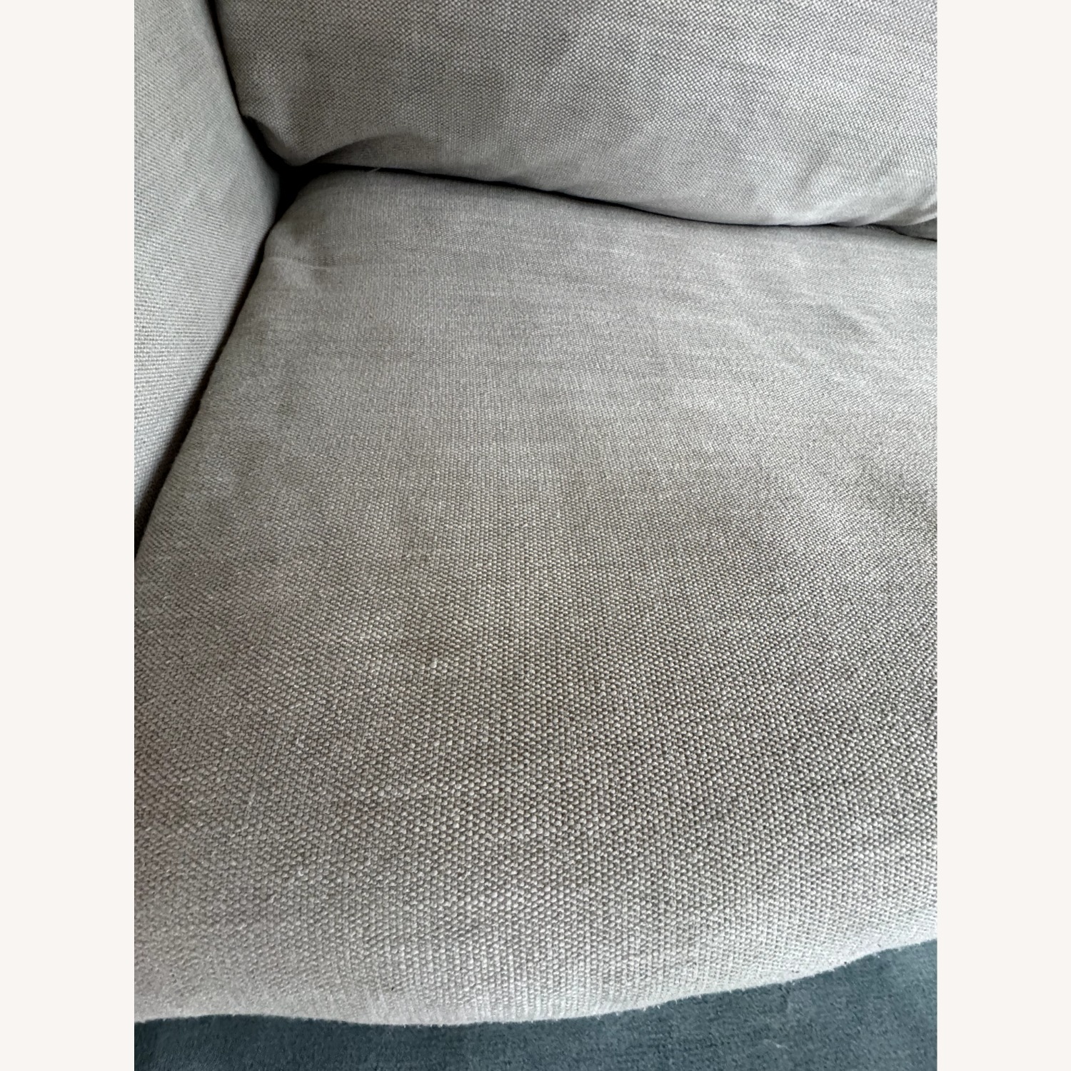 Arhaus Light Gray Linen 2 Seater Sofa - image-4