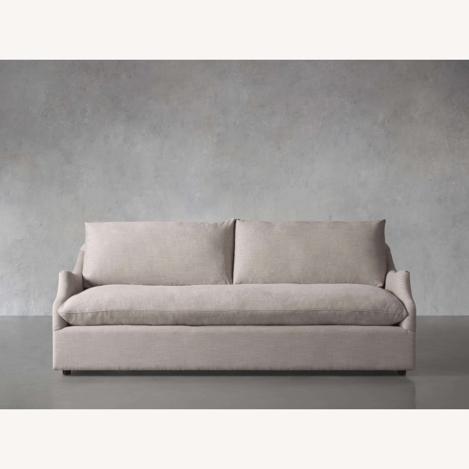 Arhaus Light Gray Linen 2 Seater Sofa - image-5