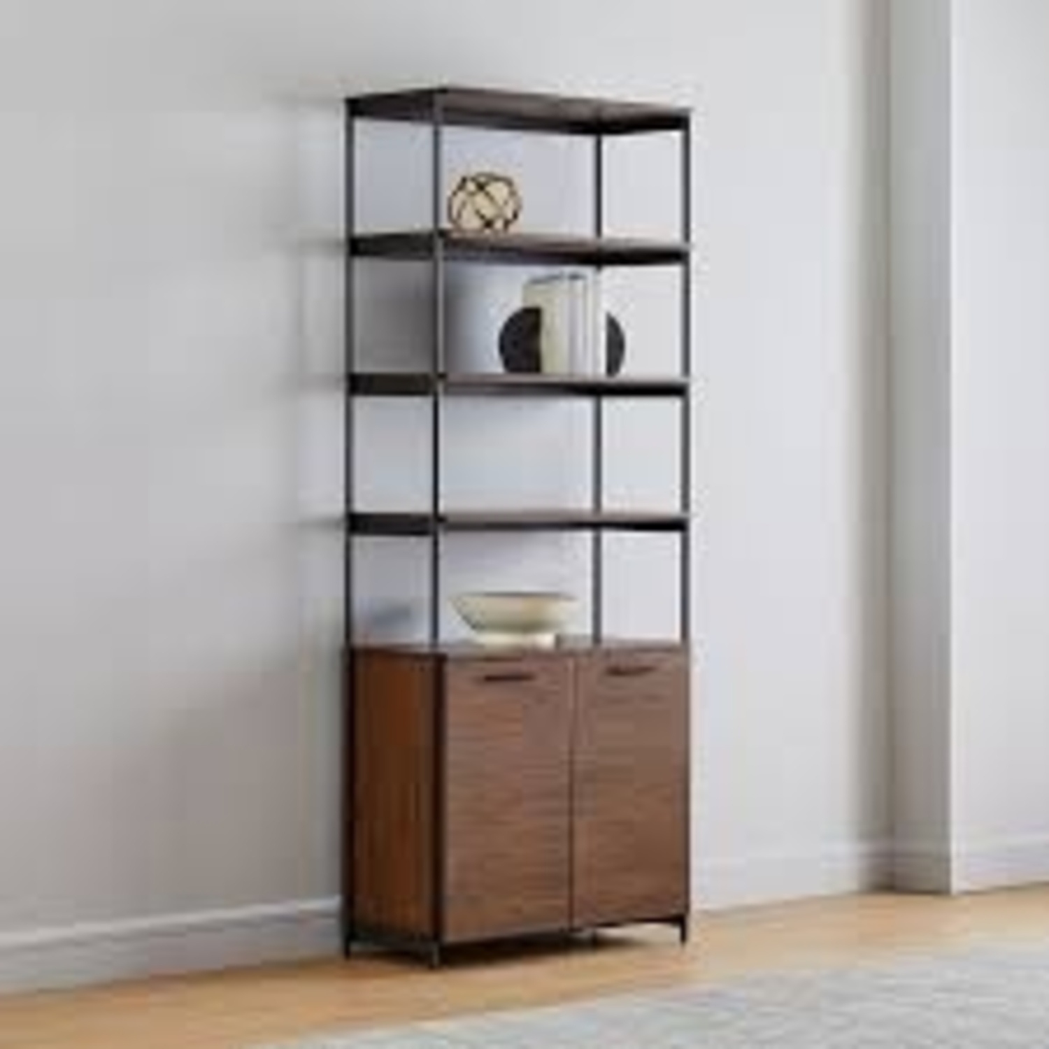 West Elm Dark Brown Media Storage  - image-4