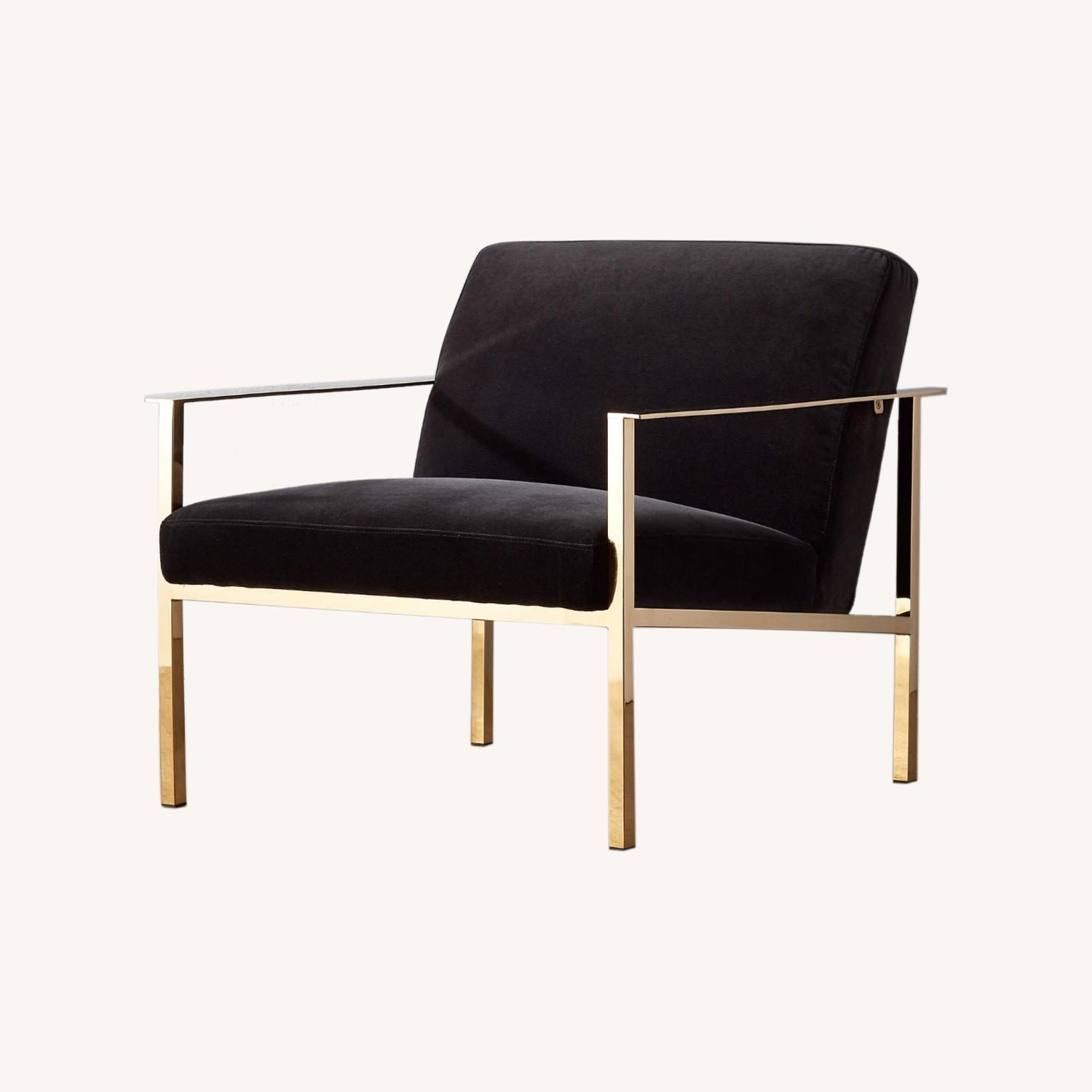 CB2 Cue Carbon Modern Armchair - image-0