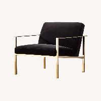 CB2 Cue Carbon Modern Armchair