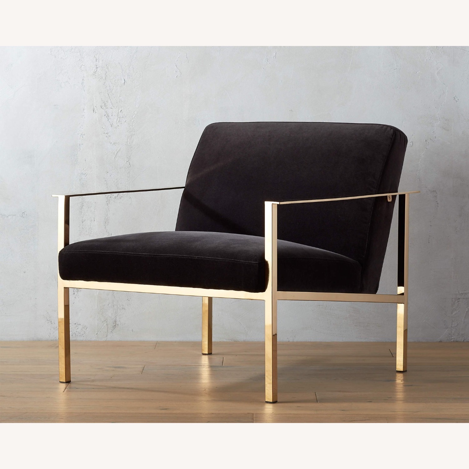 CB2 Cue Carbon Modern Armchair - image-1