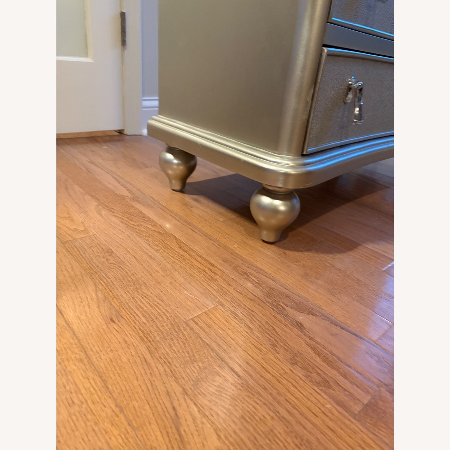 Wayfair Champagne Silver Shagreen Accent Chest - image-7