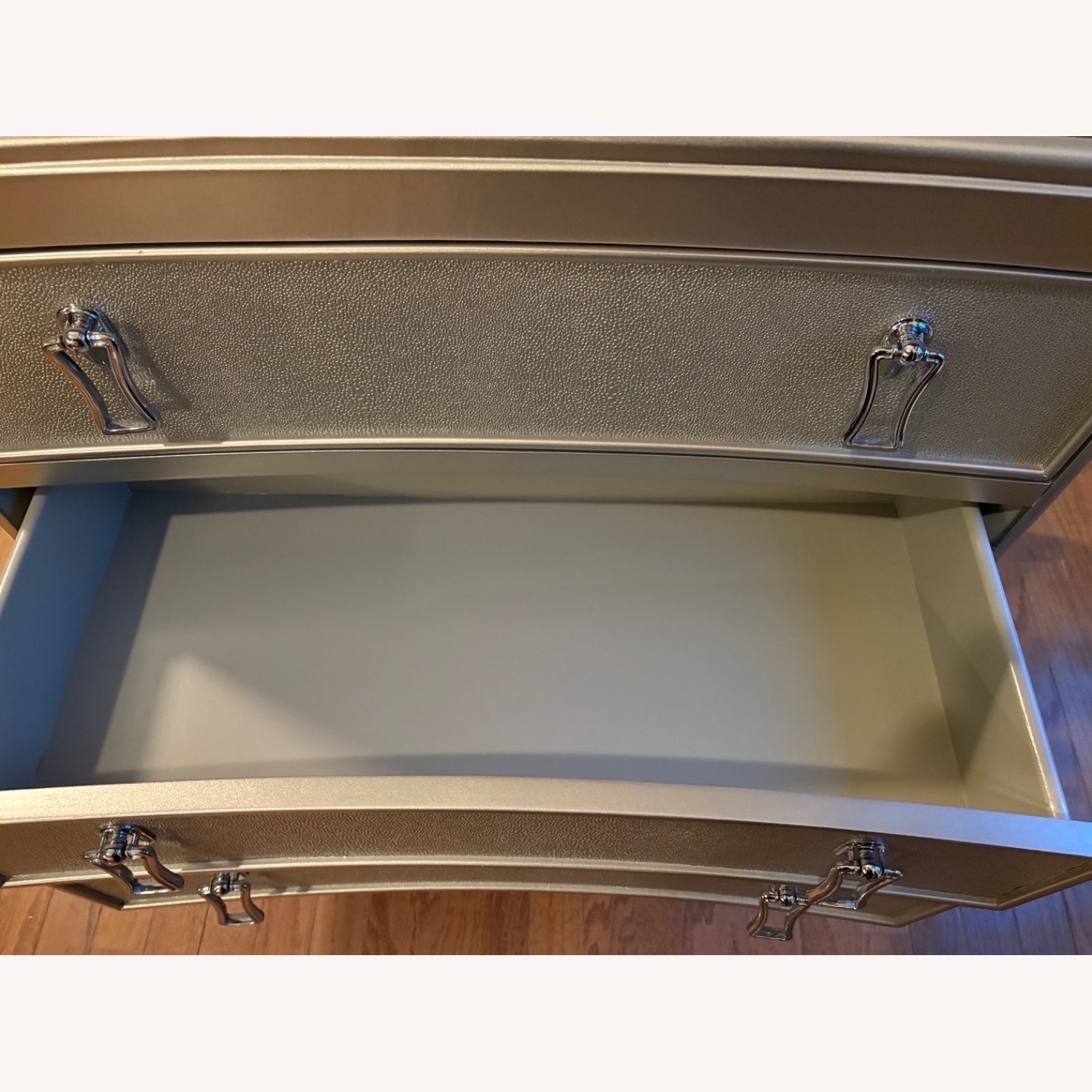 Wayfair Champagne Silver Shagreen Accent Chest - image-11