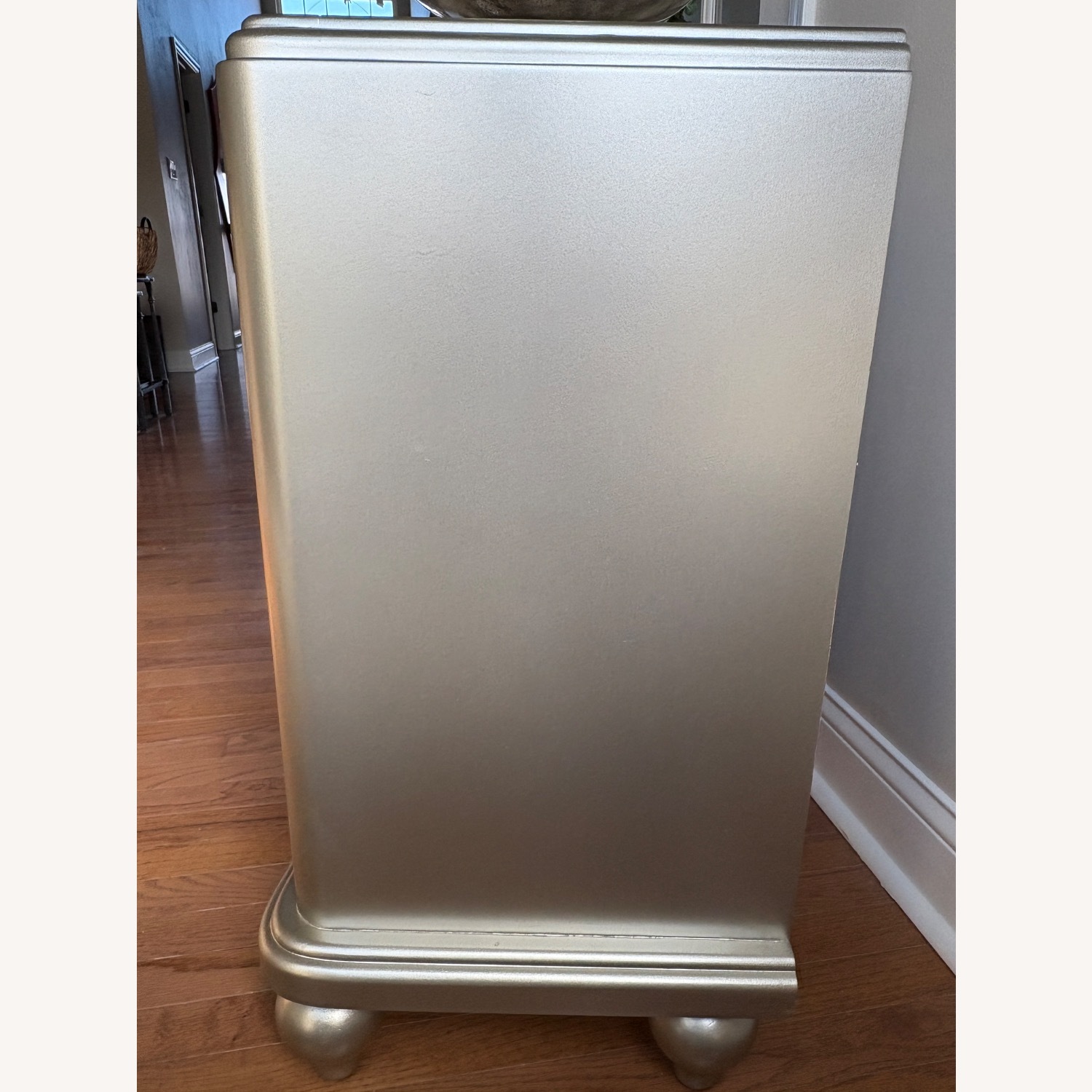 Wayfair Champagne Silver Shagreen Accent Chest - image-3