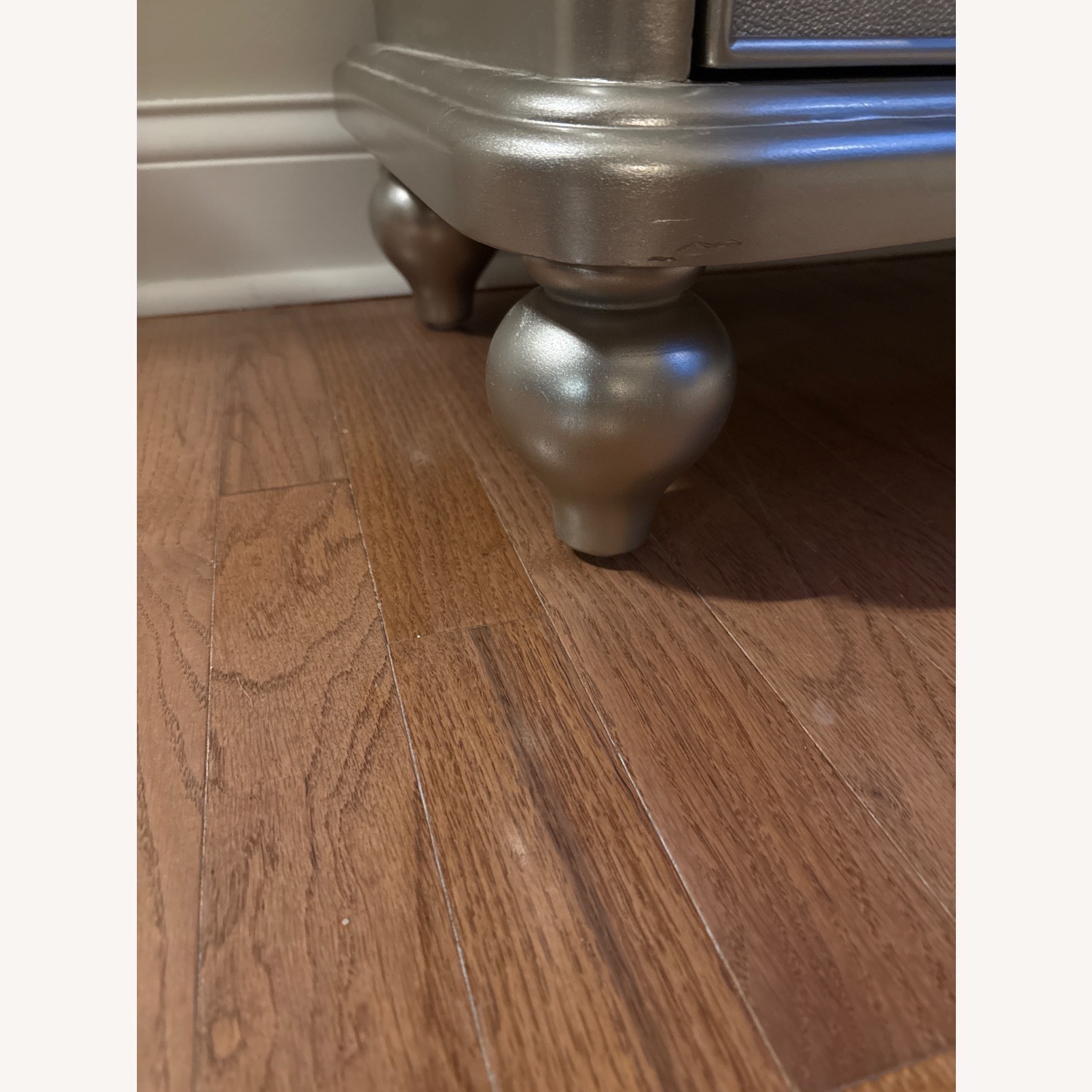 Wayfair Champagne Silver Shagreen Accent Chest - image-8