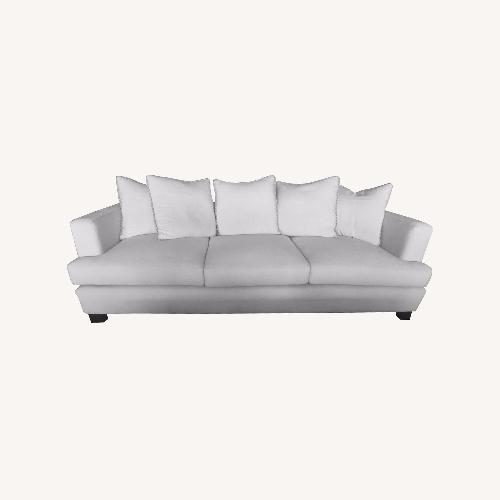 Used White Fabric 3+ Seater Sofa for sale on AptDeco