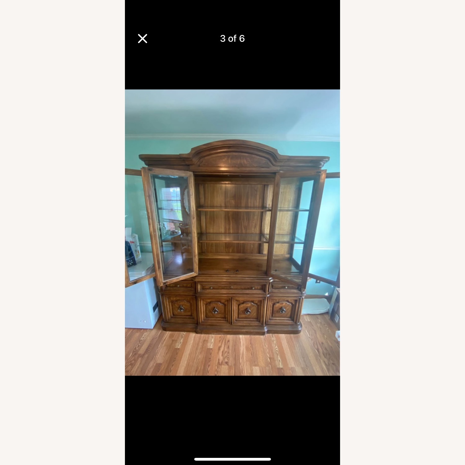 Empire Furniture USA Dark Brown Wall Unit - image-5