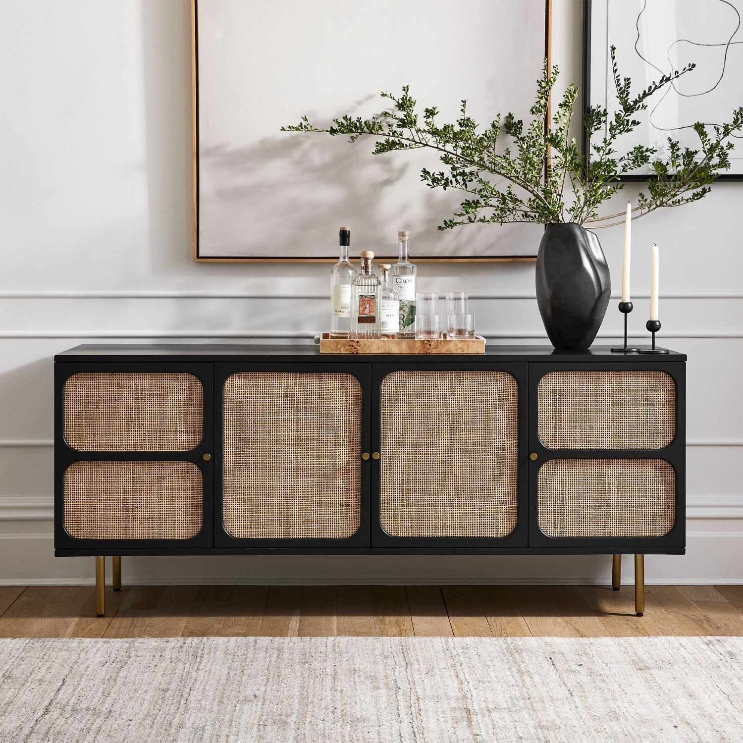 West Elm Ida Woven Media Console - image-5