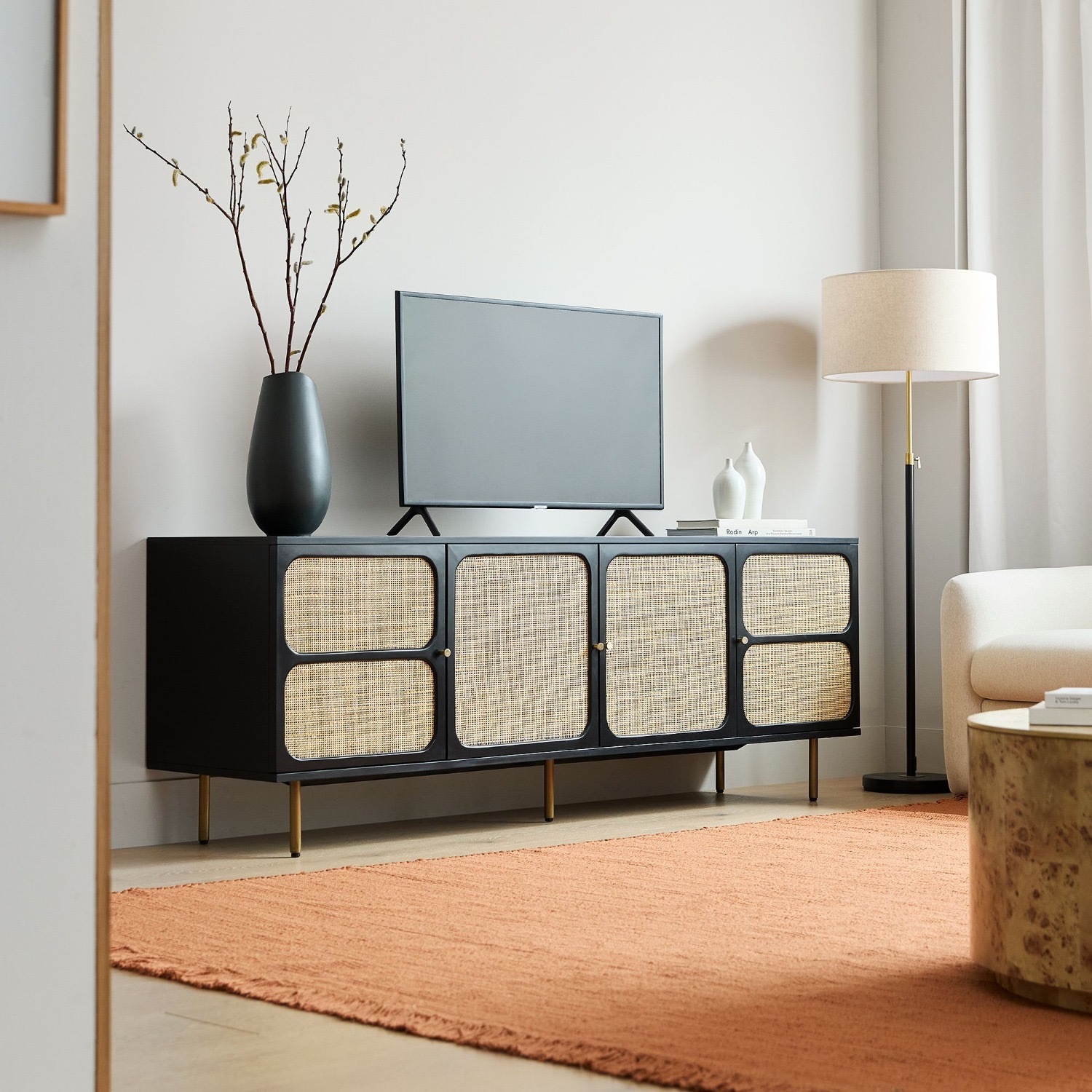 West Elm Ida Woven Media Console - image-4