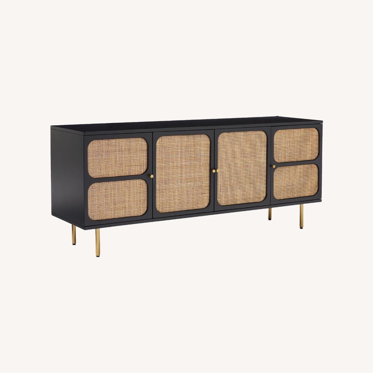 West Elm Ida Woven Media Console - image-0