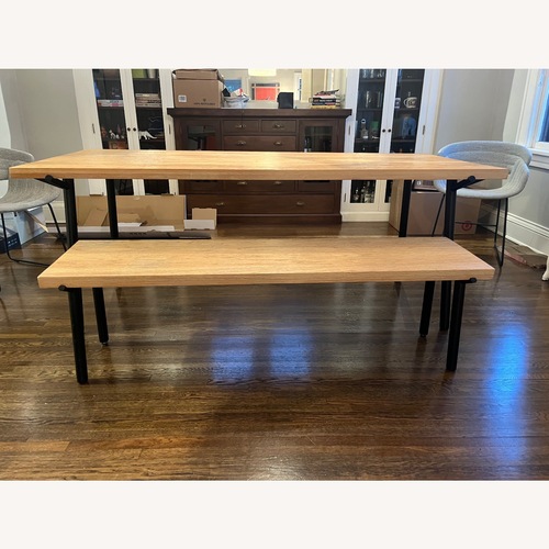Used Blu Dot Branch Dining Table and Bench for sale on AptDeco