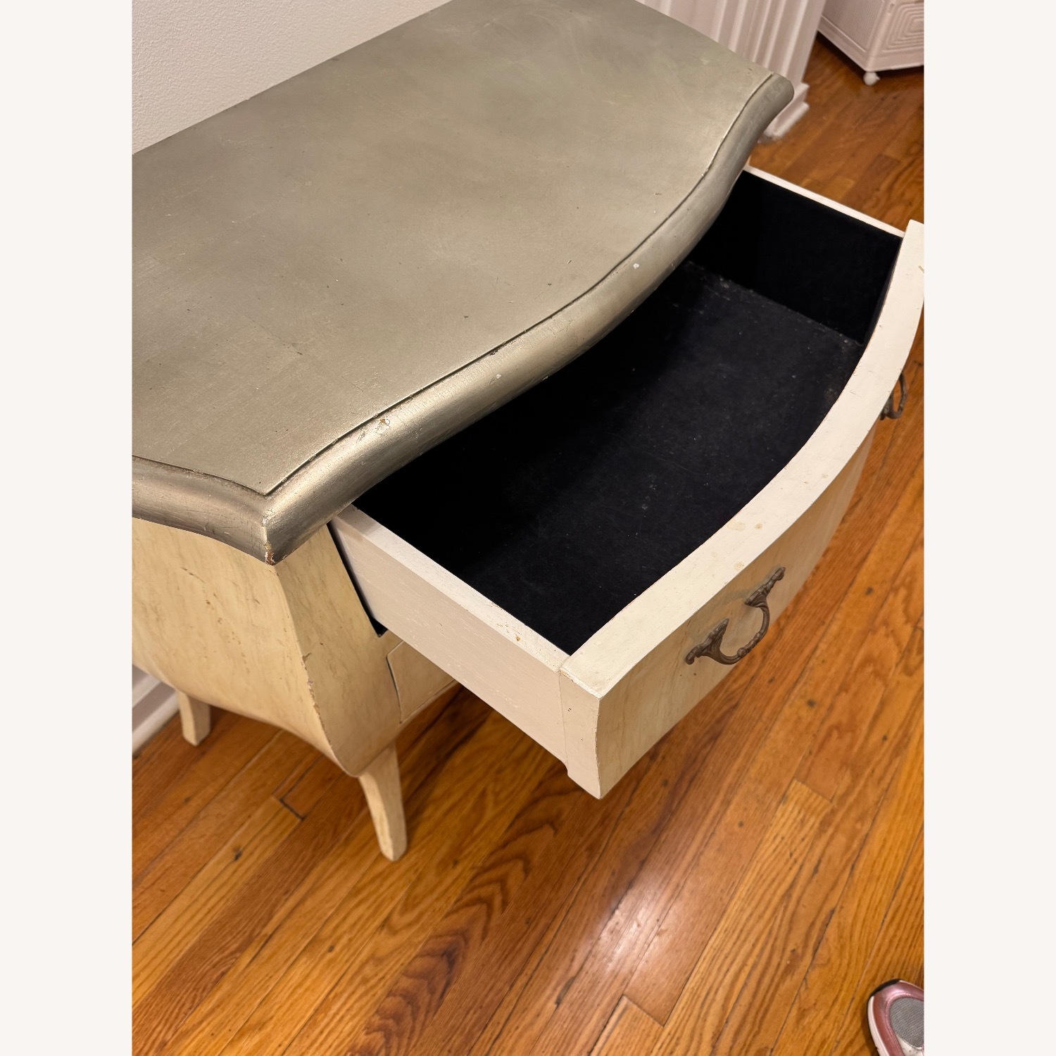 Vintage French Provincial Bombe Chest - image-1