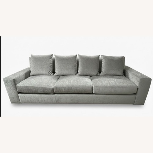 Used Century GreatRoom XLong Taupe Velvet Sofa for sale on AptDeco