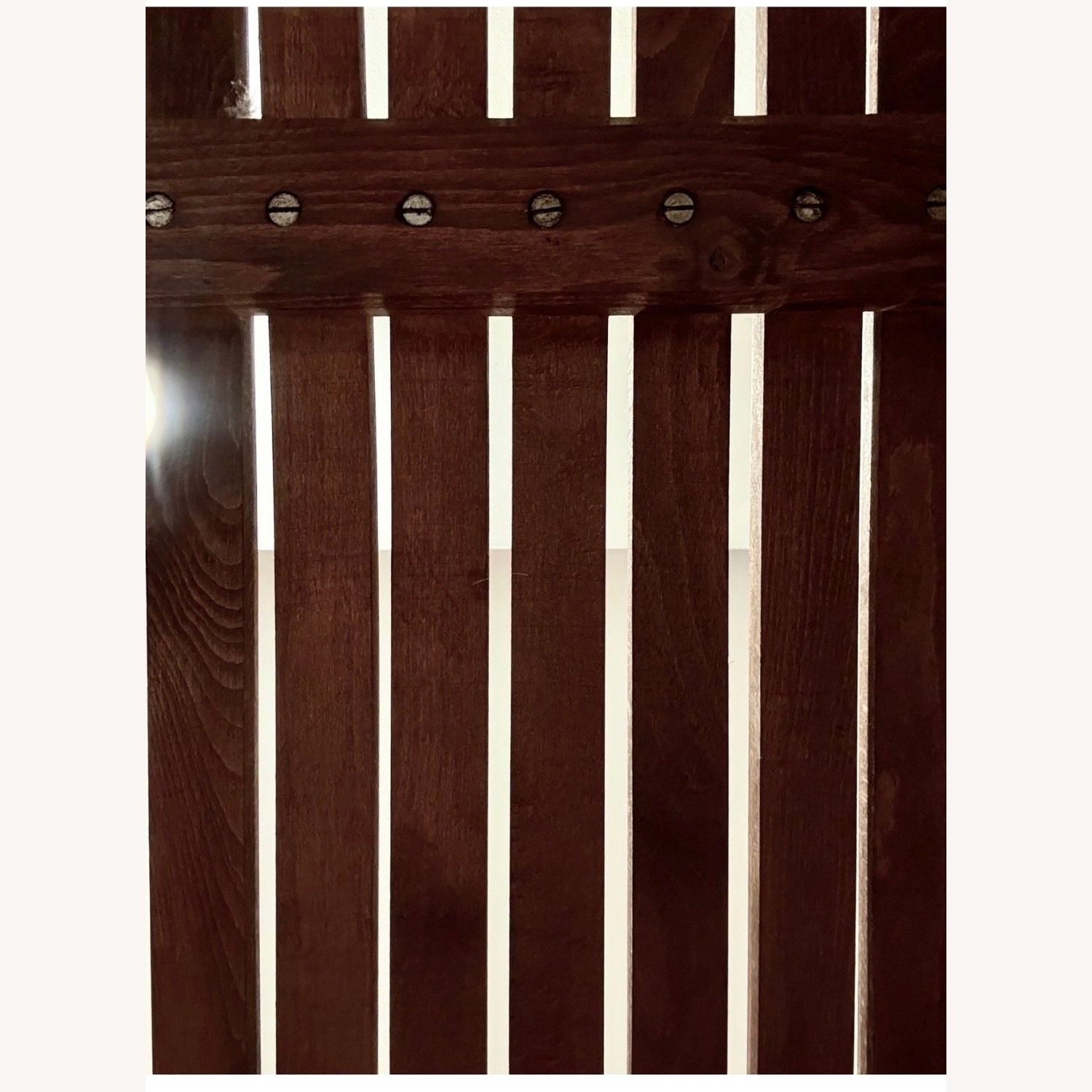 Mid Century Modern oak Slat Bench Coffee Table - image-6