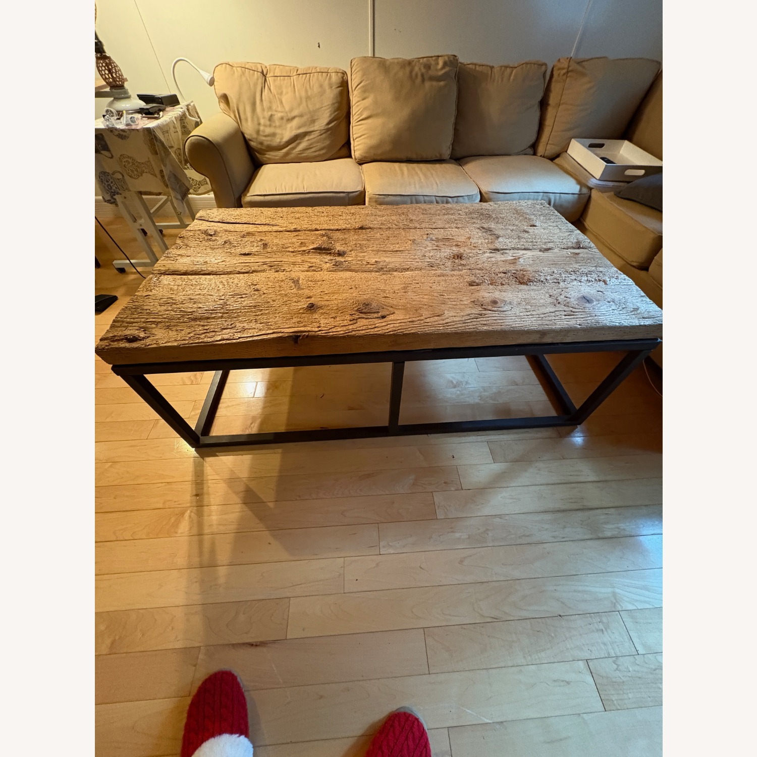 Restoration Hardware Wood Coffee Table - image-2