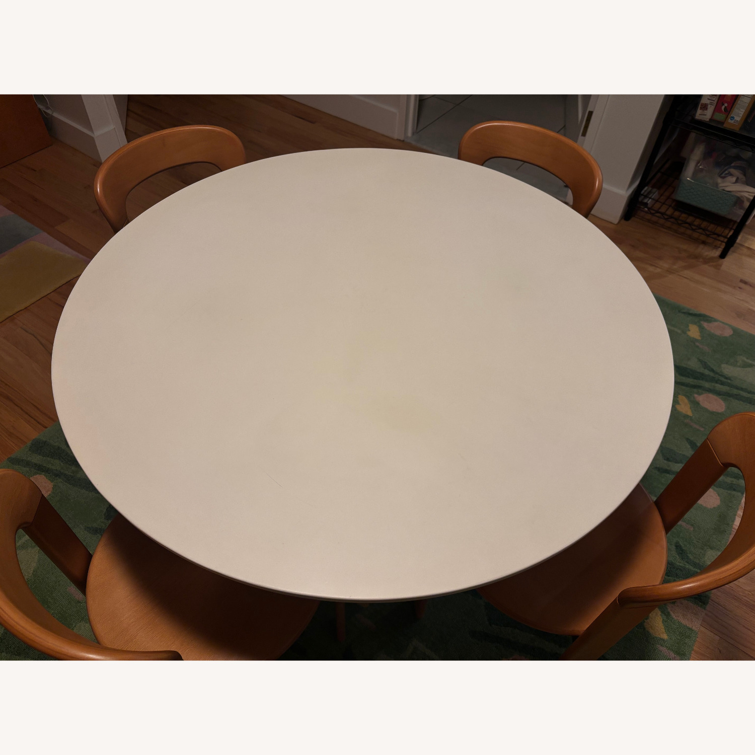 CB2 Lola White Concrete Dining Table - image-2