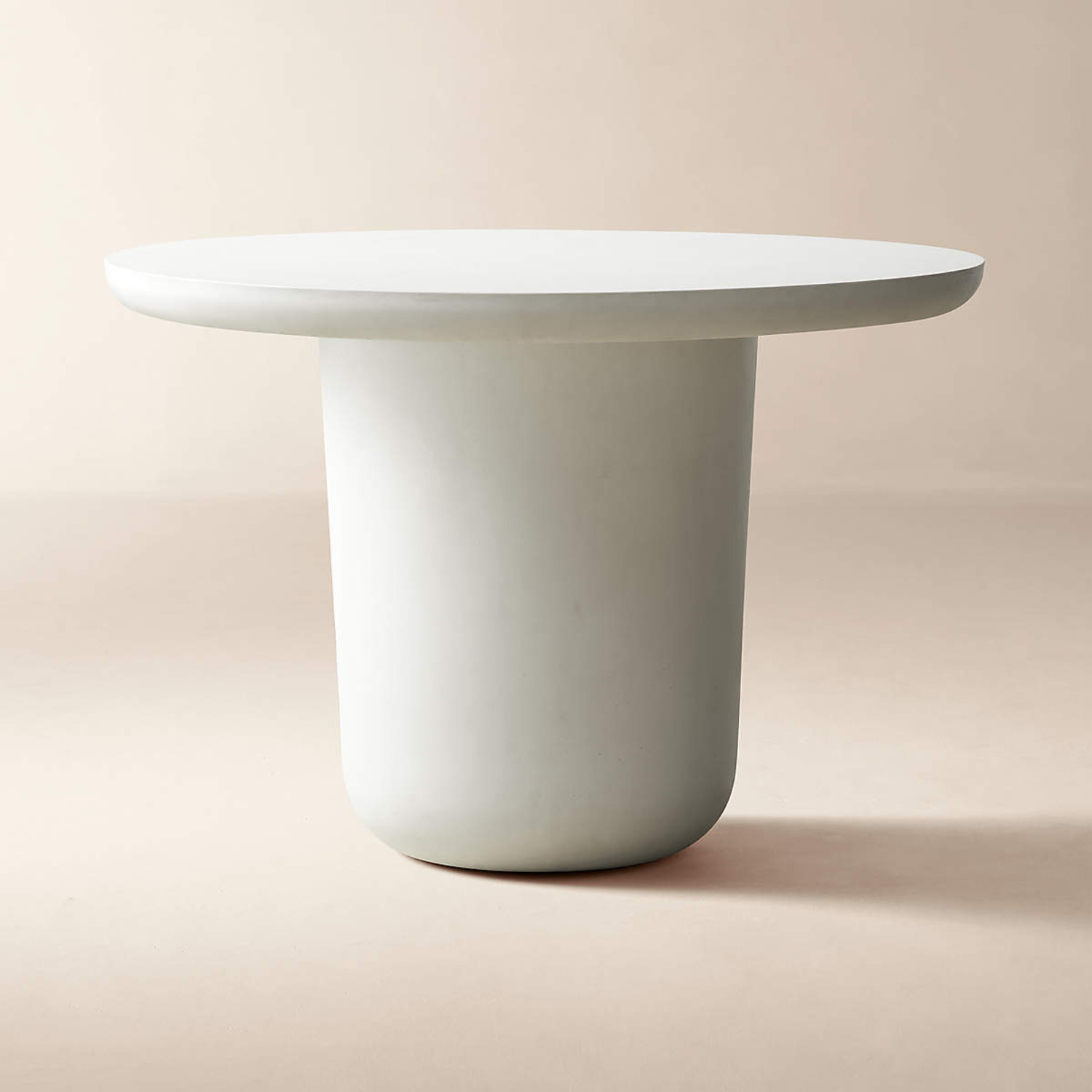CB2 Lola White Concrete Dining Table - image-4