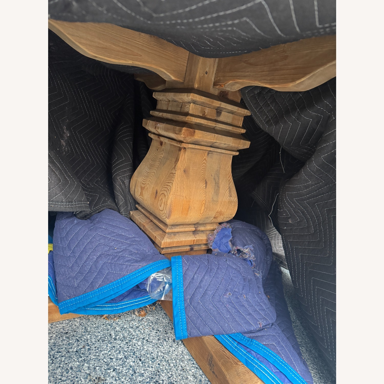 Restoration Hardware Concrete Salvaged Wood Table - image-4