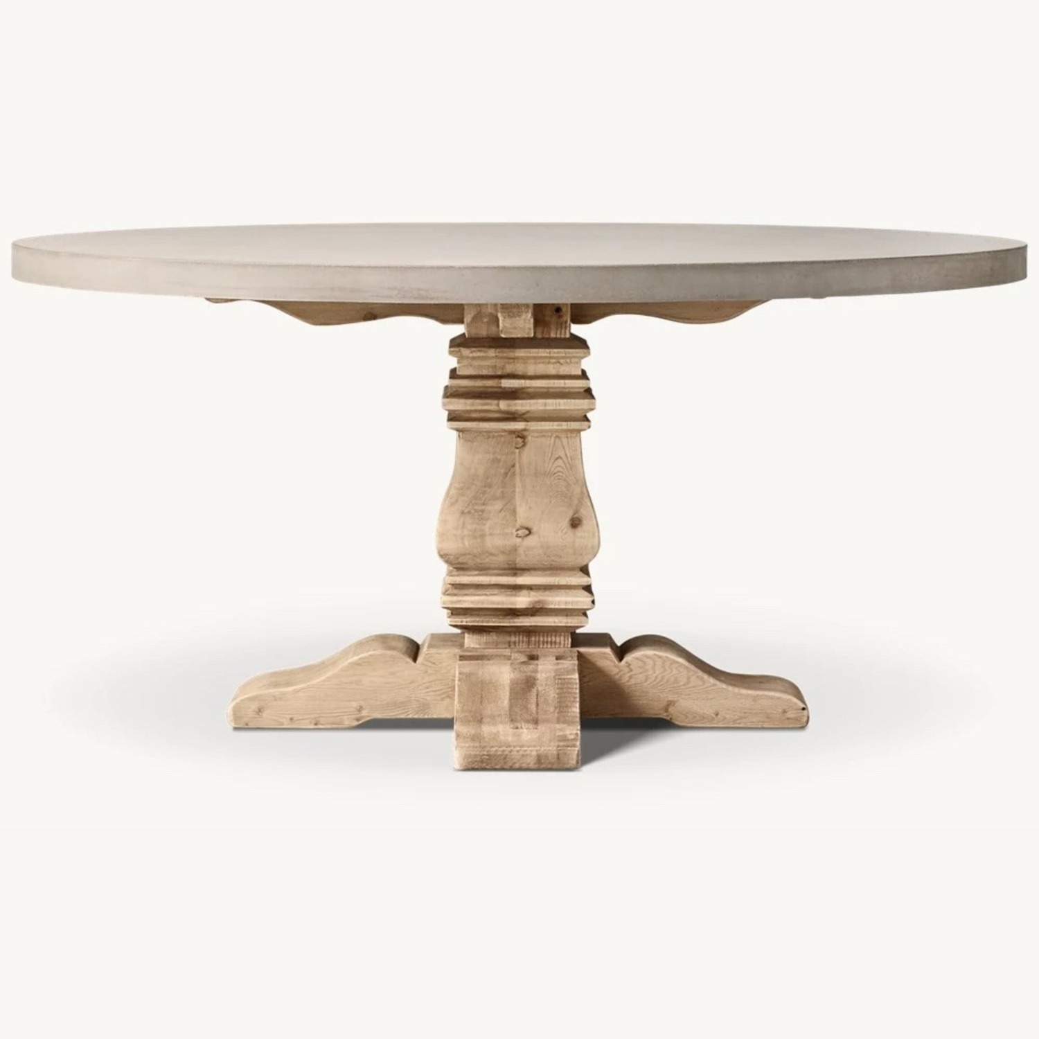 Restoration Hardware Concrete Salvaged Wood Table - image-11