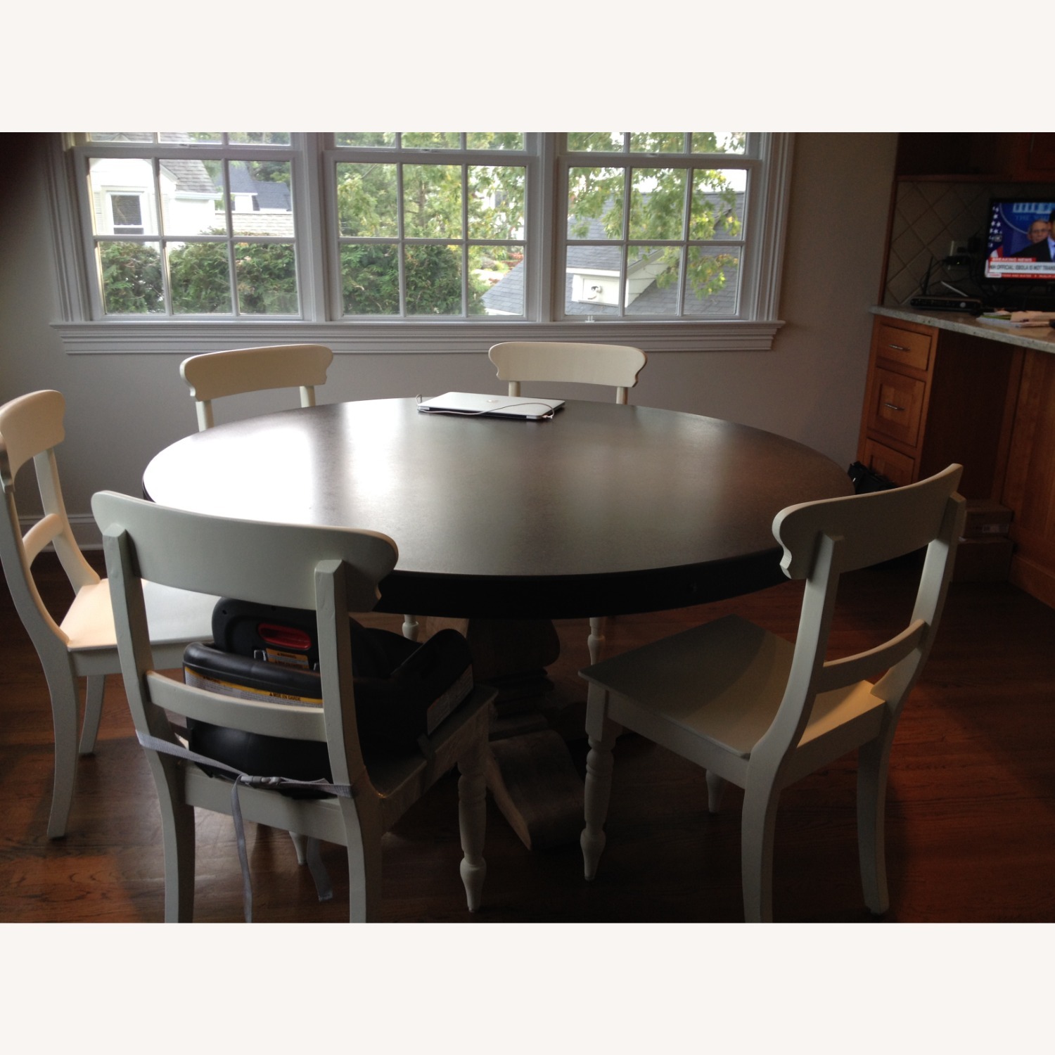 Restoration Hardware Concrete Salvaged Wood Table - image-2