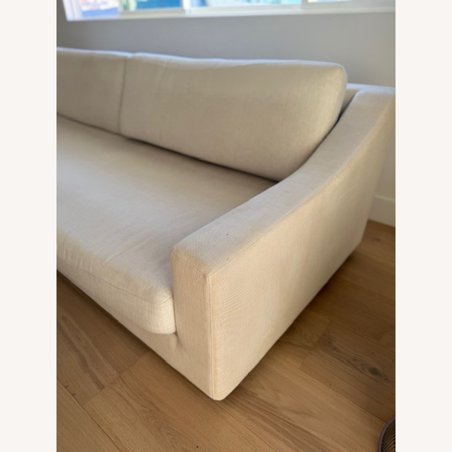 Restoration Hardware 9 ft Modena Slope Arm Sofa in Bisque  - image-4