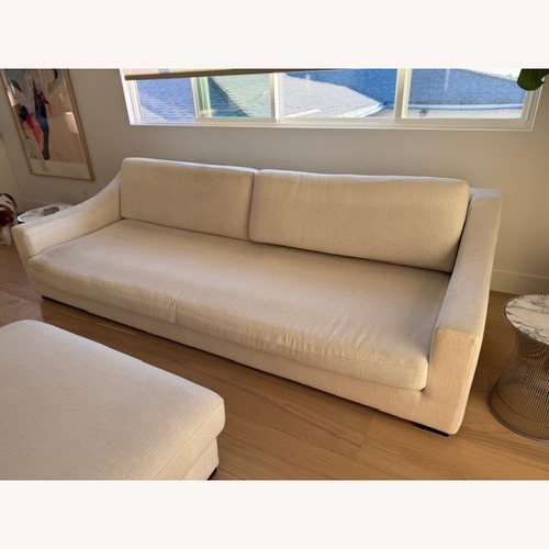 Used Restoration Hardware 9 ft Modena Slope Arm Sofa in Bisque  for sale on AptDeco