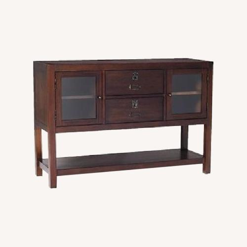 Used Pottery Barn Rhys Media Console Table for sale on AptDeco