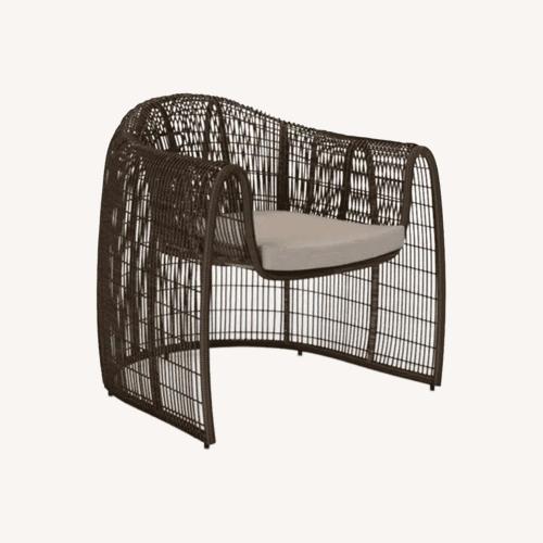 Used Kenneth Cobonpue Lulu Natural Jute Accent Chair for sale on AptDeco