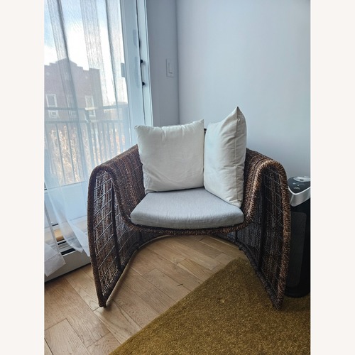 Used Kenneth Cobonpue Lulu Natural Jute Accent Chair for sale on AptDeco