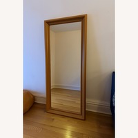 IKEA Toftbyn Natural Wood Floor Mirror