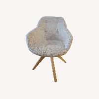 White Fabric Office Chair