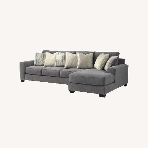 Used Ashley Castano Right Arm Facing Sofa & Corner Chaise for sale on AptDeco