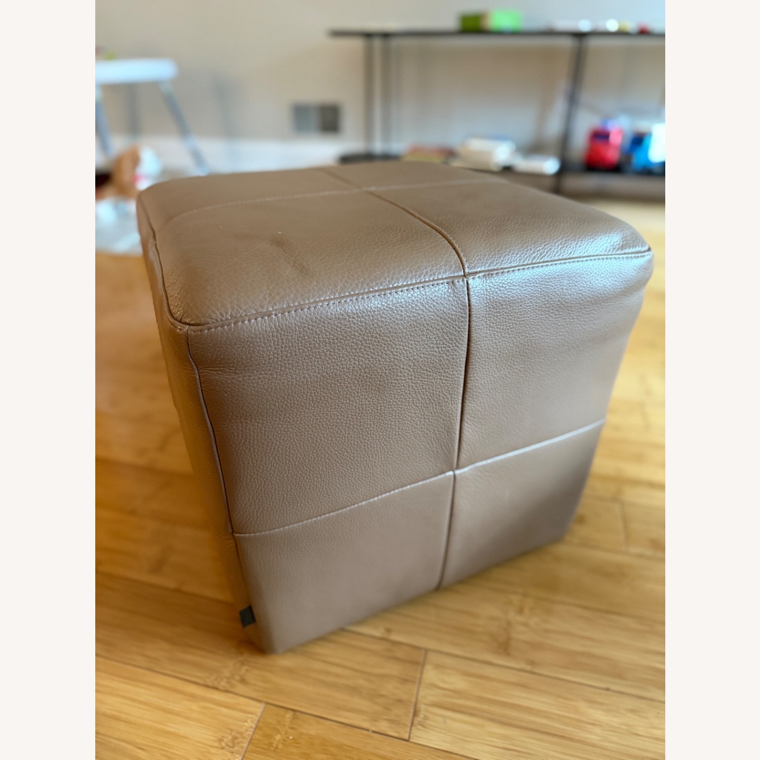 EQ3 Light Brown Leather Accent Chairs - image-6