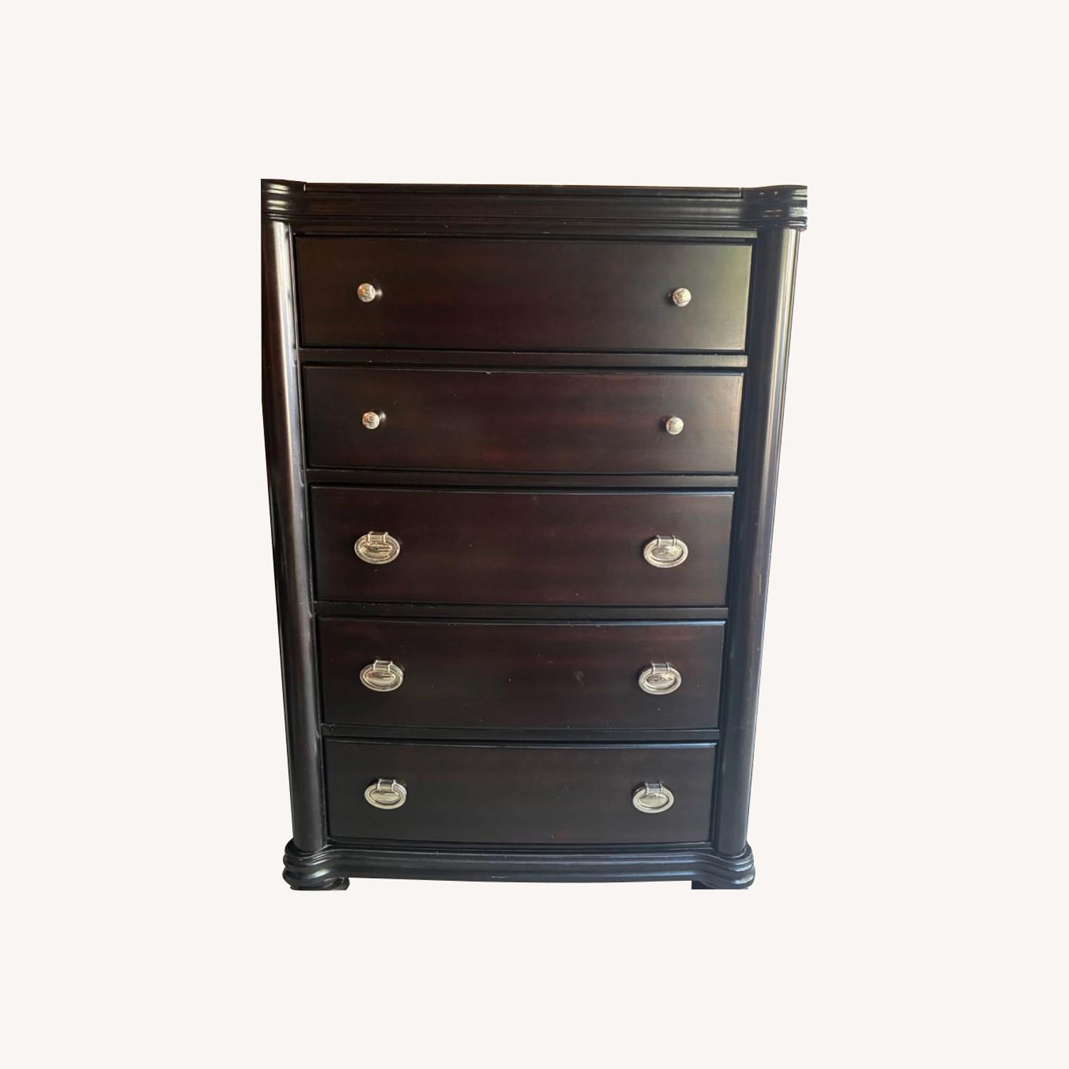 Raymour & Flanigan Dark Brown Dresser - image-0