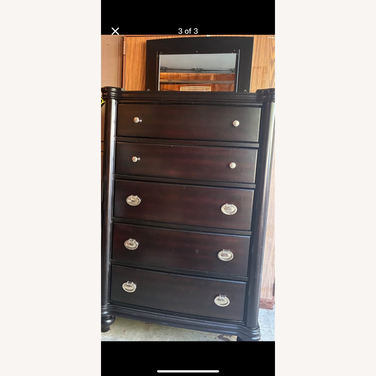 Raymour & Flanigan Dark Brown Dresser - image-3