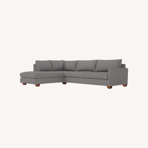 Used Apt2b Tuxedo Light Gray Fabric 2 Piece Sectional for sale on AptDeco
