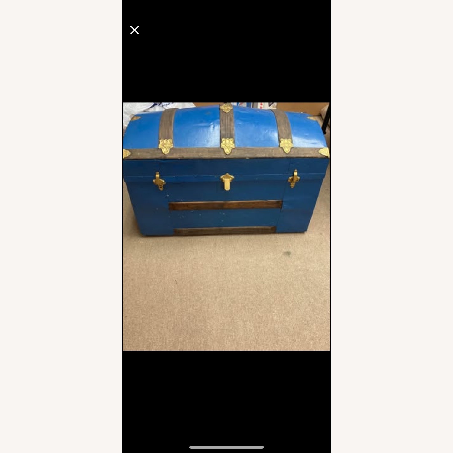 Vintage/Antique Blue Chest - image-3