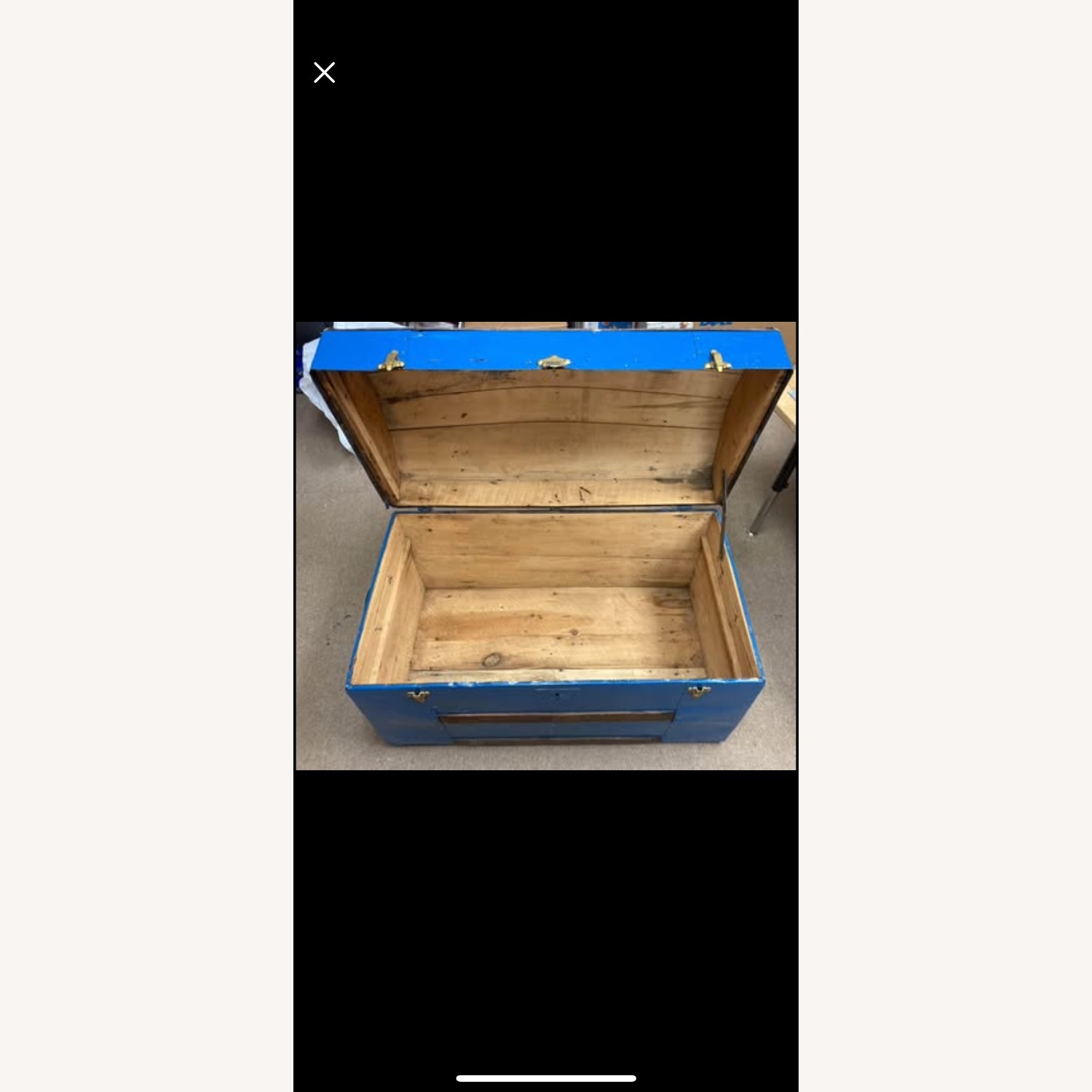 Vintage/Antique Blue Chest - image-2