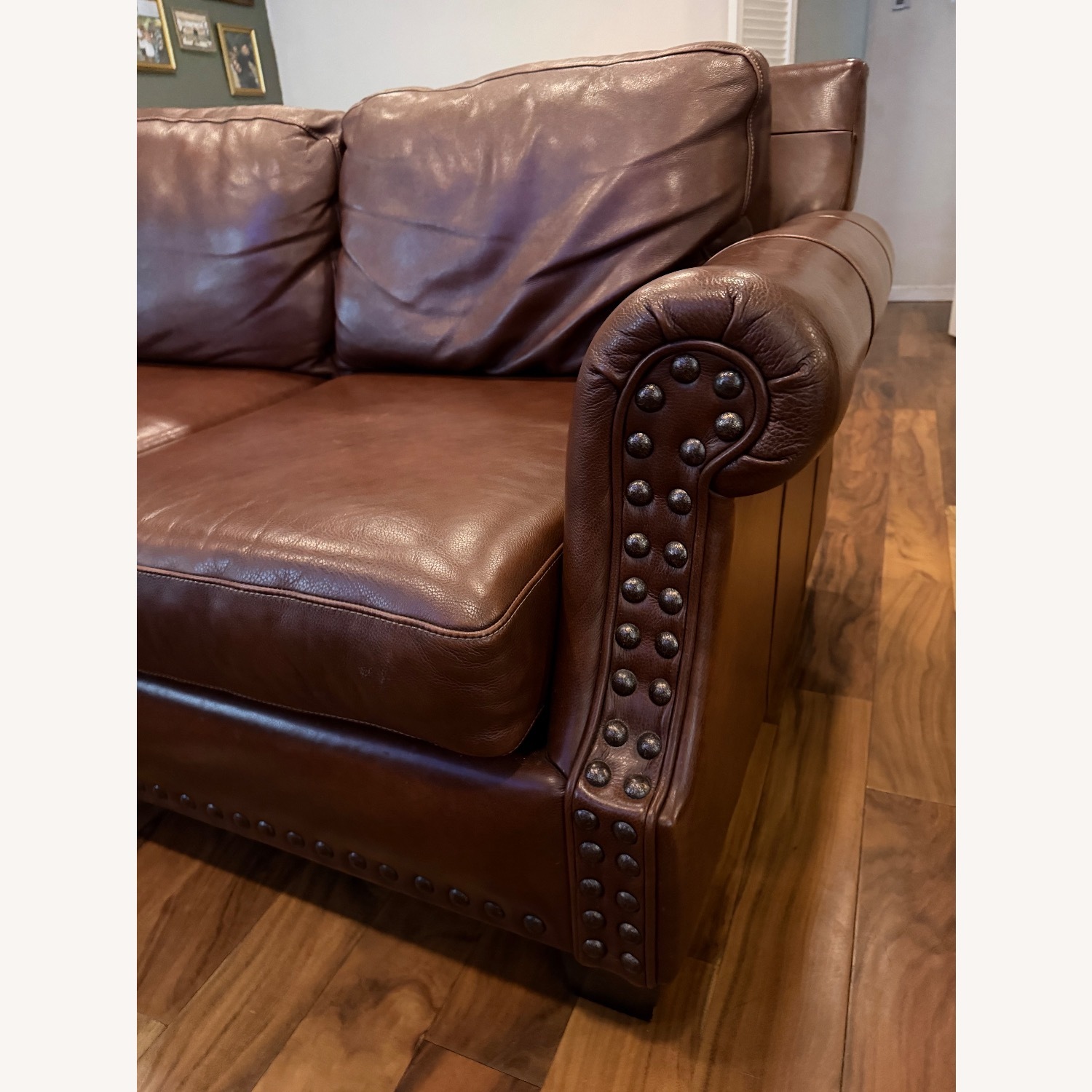 Dark Brown 3+ Seater Sofa - image-1